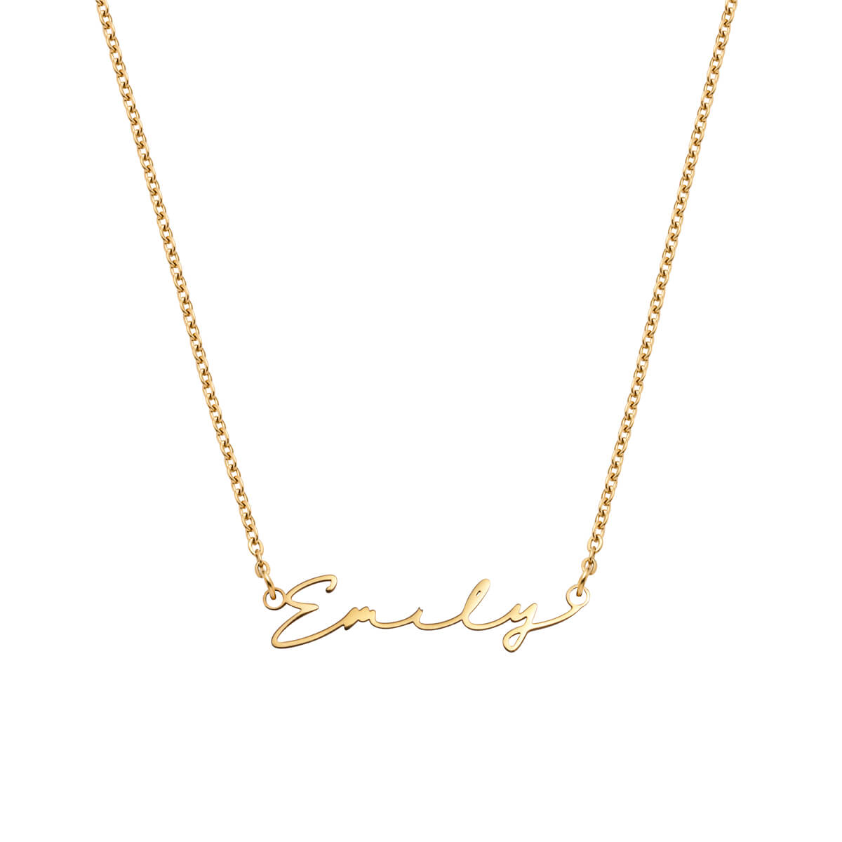 Matching 'Mini & Me' Signature Name Necklace Set (Gold)
