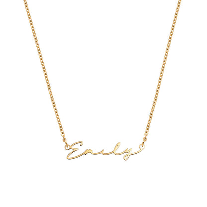 Matching 'Mini & Me' Signature Name Necklace Set (Gold)