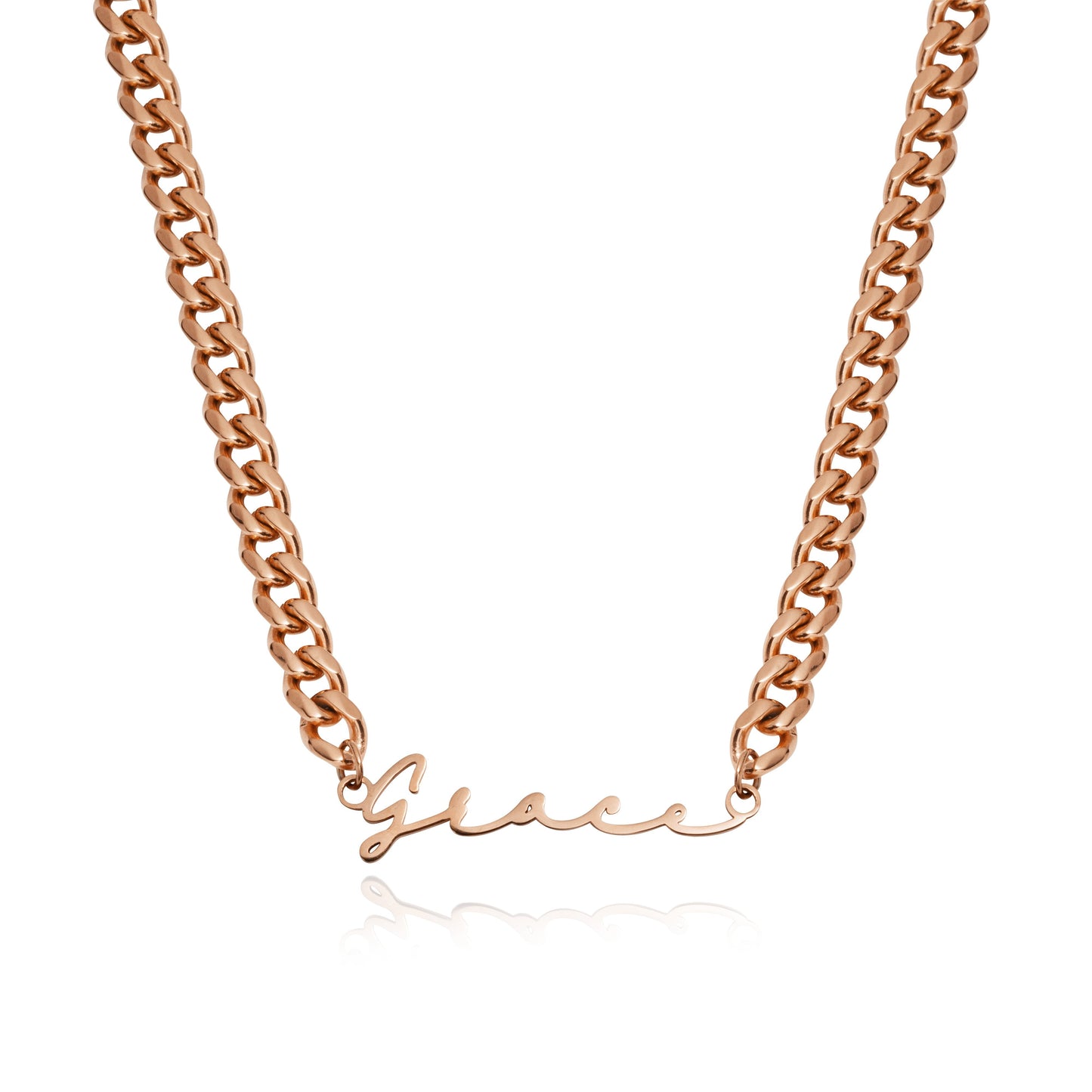 Signature Name Necklace (Rose Gold)