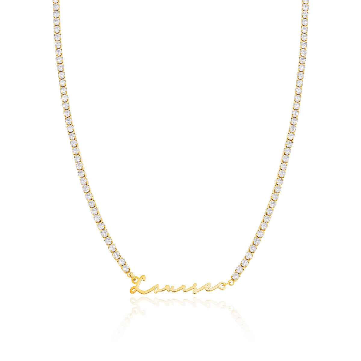 Signature Name Necklace (Gold)