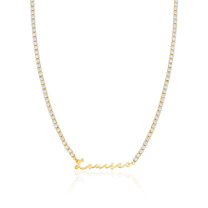 Signature Name Necklace (Gold)