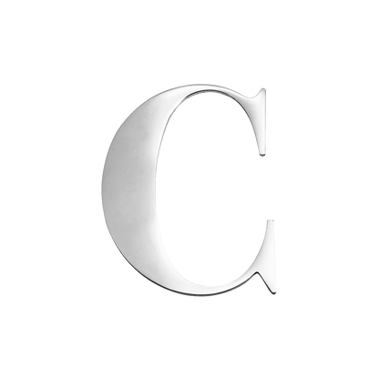 Silver Small Metal Letter