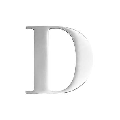 Silver Small Metal Letter