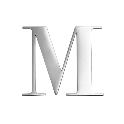 Silver Small Metal Letter