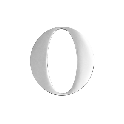 Silver Small Metal Letter
