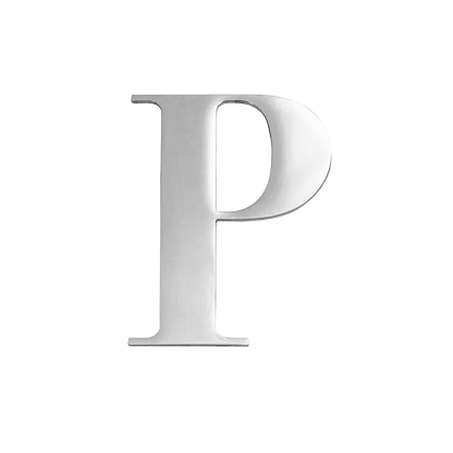 Silver Small Metal Letter