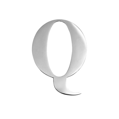 Silver Small Metal Letter