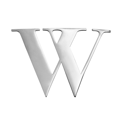 Silver Small Metal Letter