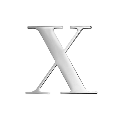 Silver Small Metal Letter