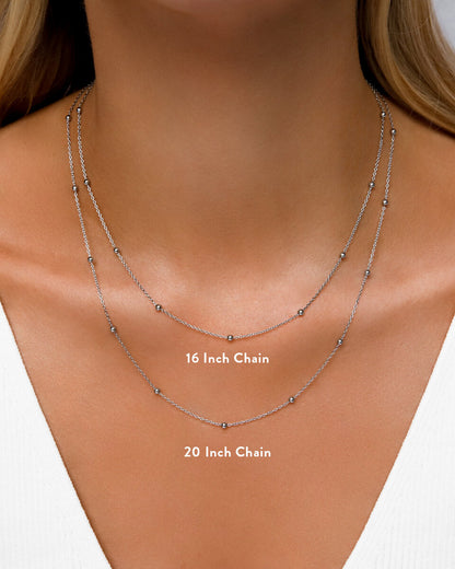 Sphere Chain Necklace (Silver)