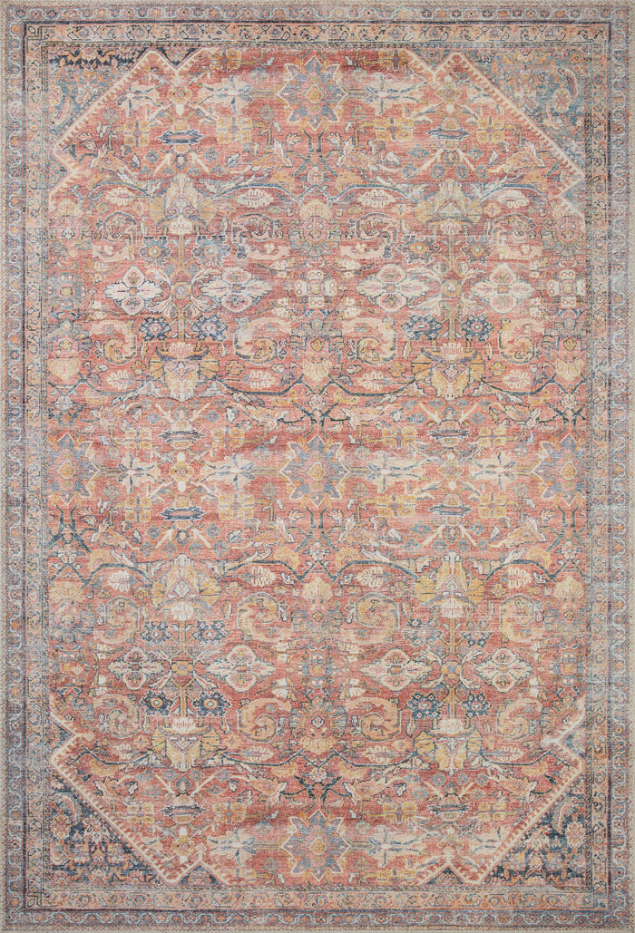 The Rug Corner Loloi II Adrian Rust / Denim