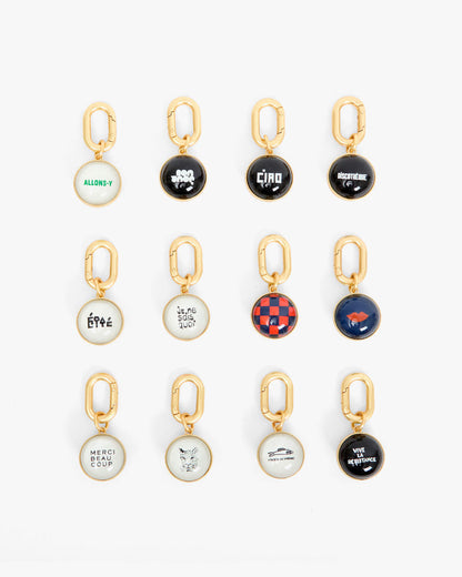 Alphabet Fob back views