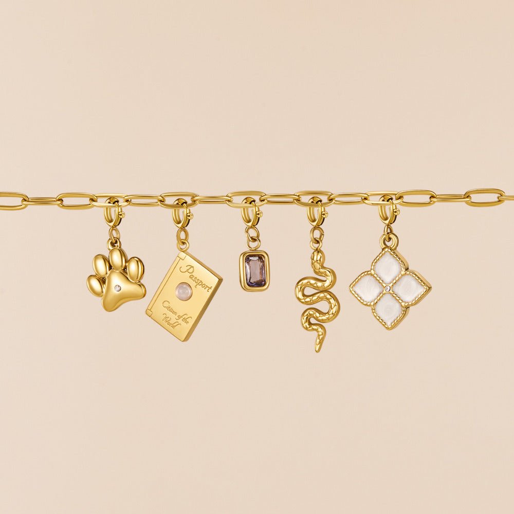 Amethyst Crystal Charm