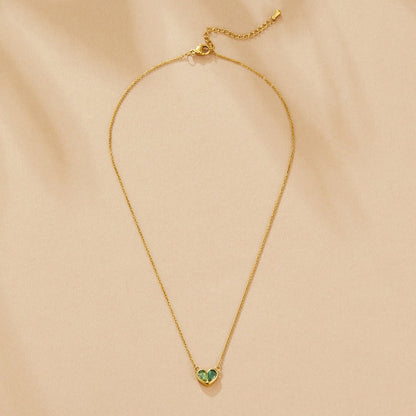 Amore Crystal Heart Necklace