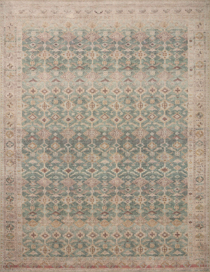 The Rug Corner Angela Rose x Loloi Angela Rose - Aubrey Aqua / Sand Area Rug