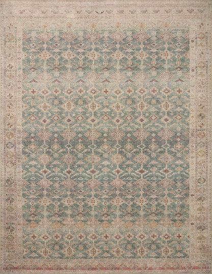 The Rug Corner Angela Rose x Loloi Angela Rose - Aubrey Aqua / Sand Area Rug