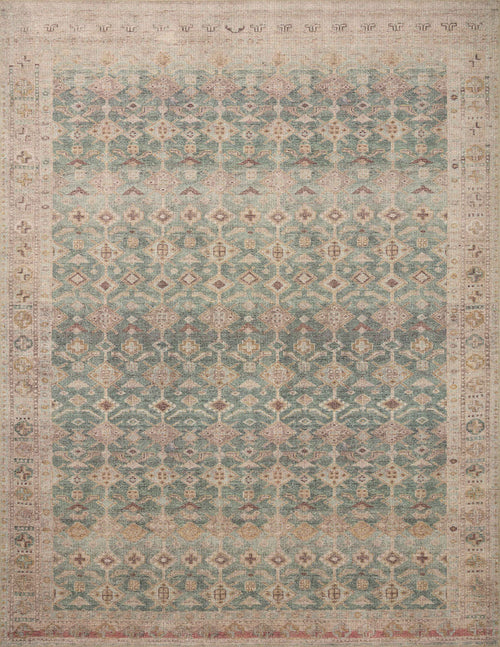 The Rug Corner Angela Rose x Loloi Angela Rose - Aubrey Aqua / Sand Area Rug