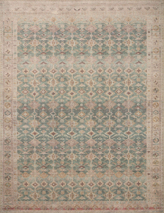 The Rug Corner Angela Rose x Loloi Angela Rose - Aubrey Aqua / Sand Area Rug