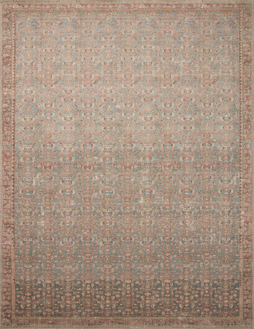 The Rug Corner Angela Rose x Loloi Aubrey Blue / Terracotta