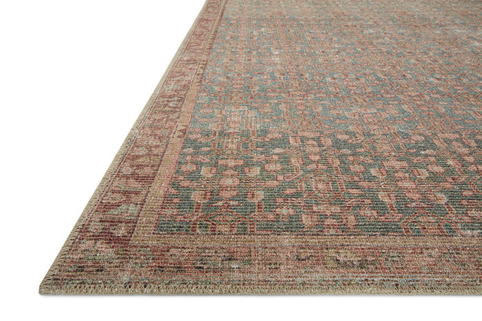 The Rug Corner Angela Rose x Loloi Aubrey Blue / Terracotta