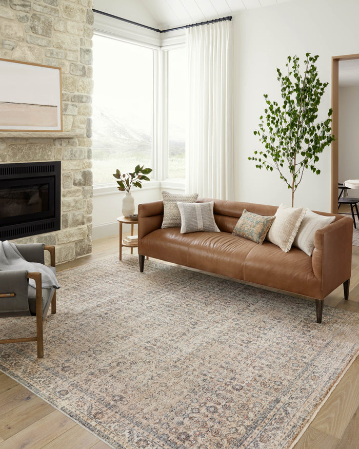The Rug Corner Angela Rose x Loloi Angela Rose - Blake Beige / Denim Area Rug