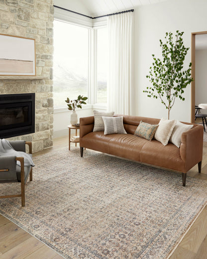 The Rug Corner Angela Rose x Loloi Angela Rose - Blake Beige / Denim Area Rug