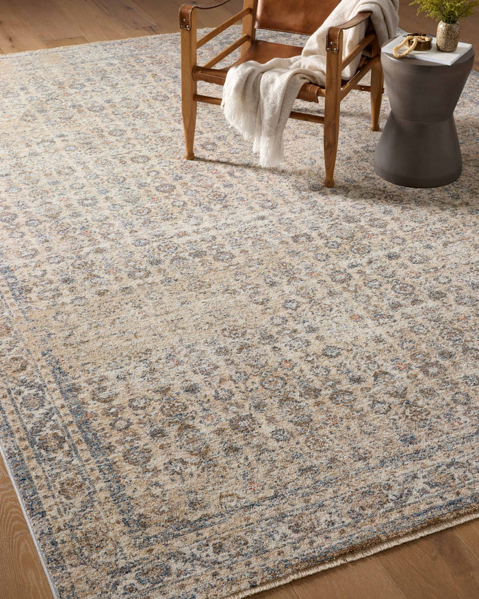 The Rug Corner Angela Rose x Loloi Angela Rose - Blake Beige / Denim Area Rug
