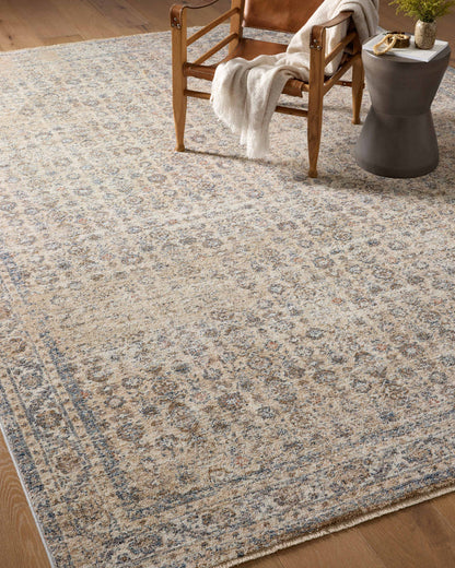 The Rug Corner Angela Rose x Loloi Angela Rose - Blake Beige / Denim Area Rug