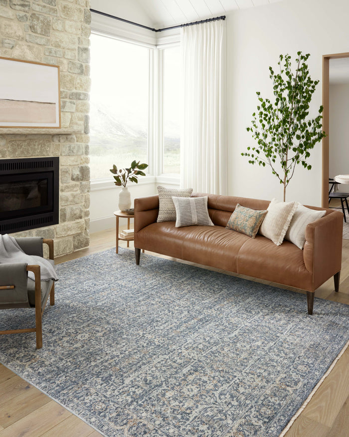 The Rug Corner Angela Rose x Loloi Angela Rose - Blake Denim / Taupe Area Rug