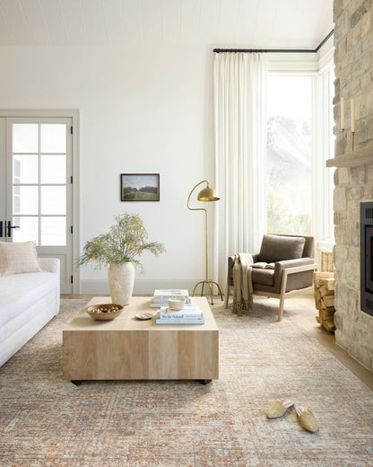 The Rug Corner Angela Rose x Loloi Angela Rose - Blake Oatmeal / Spice Area Rug
