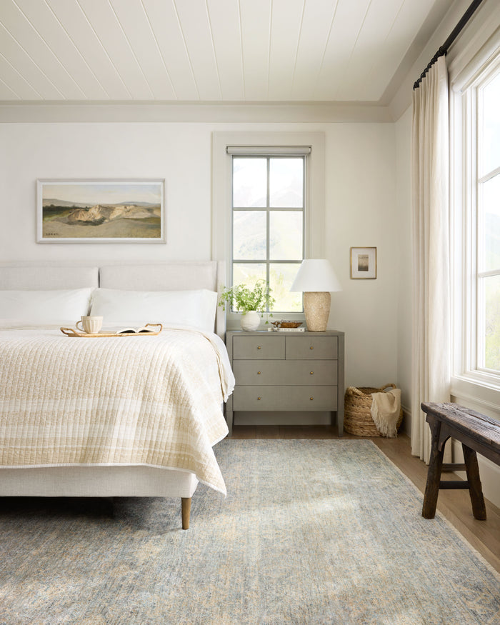 The Rug Corner Angela Rose x Loloi Angela Rose - Blake Sky / Beige Area Rug