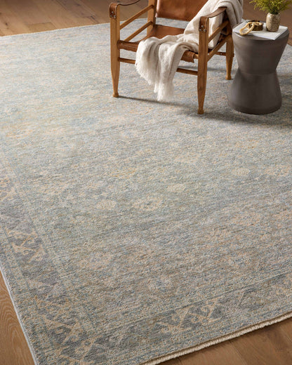 The Rug Corner Angela Rose x Loloi Angela Rose - Blake Sky / Beige Area Rug