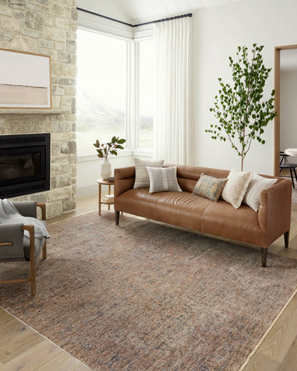 The Rug Corner Angela Rose x Loloi Angela Rose - Blake Taupe / Blue Area Rug