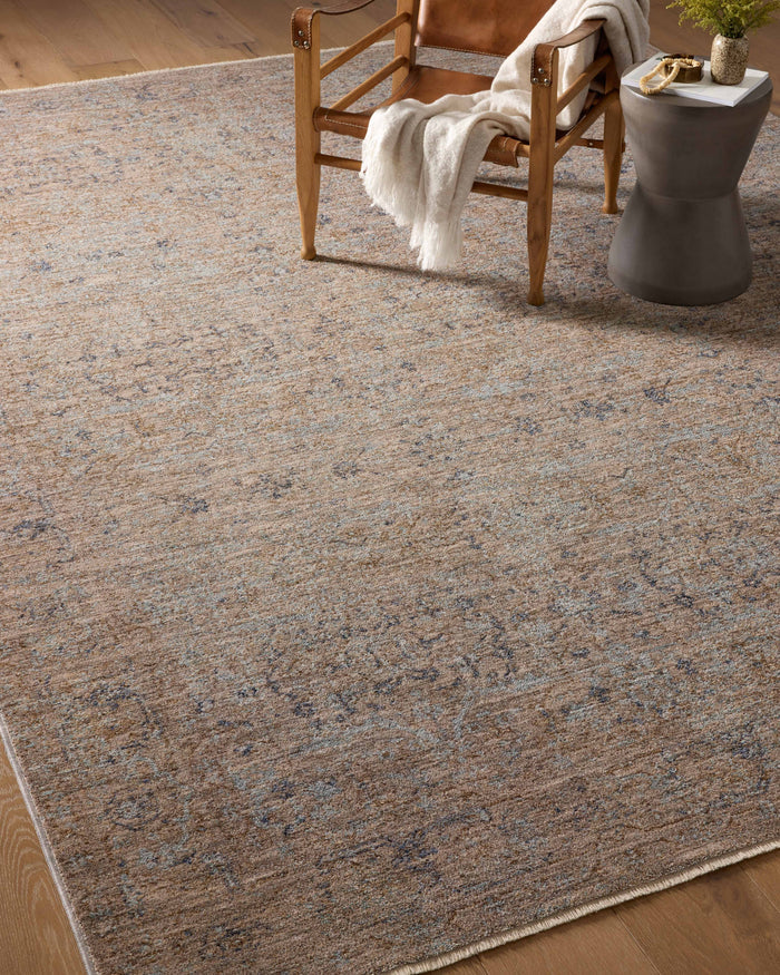 The Rug Corner Angela Rose x Loloi Angela Rose - Blake Taupe / Blue Area Rug