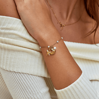 Aria Shell Charm Bracelet