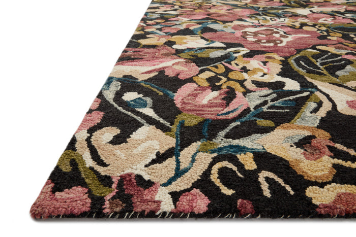 The Rug Corner Loloi Belladonna Black / Berry