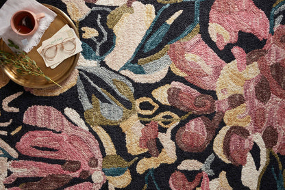 The Rug Corner Loloi Belladonna Black / Berry
