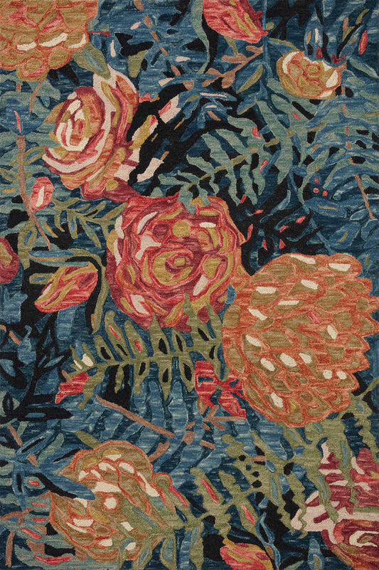 The Rug Corner Loloi Belladonna Black / Fiesta