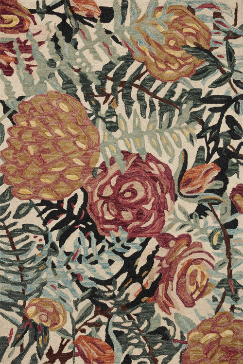 The Rug Corner Loloi Belladonna Ivory / Lagoon