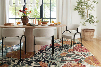 The Rug Corner Loloi Belladonna Ivory / Lagoon