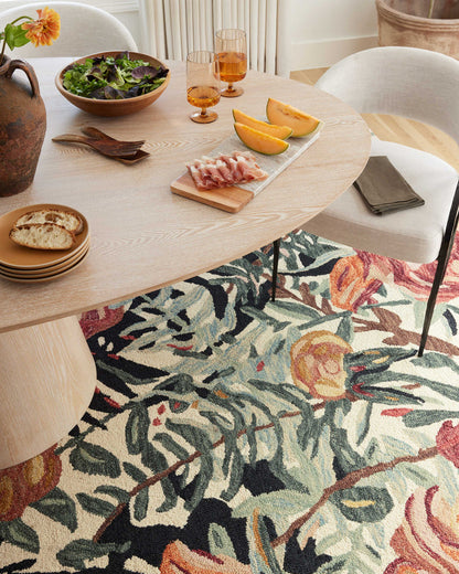 The Rug Corner Loloi Belladonna Ivory / Lagoon