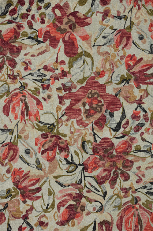 The Rug Corner Loloi Belladonna Ivory / Raspberry