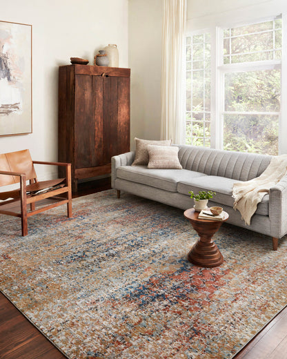 The Rug Corner Loloi II Bianca Ocean / Spice
