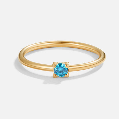 Birthstone 18K Gold Rings