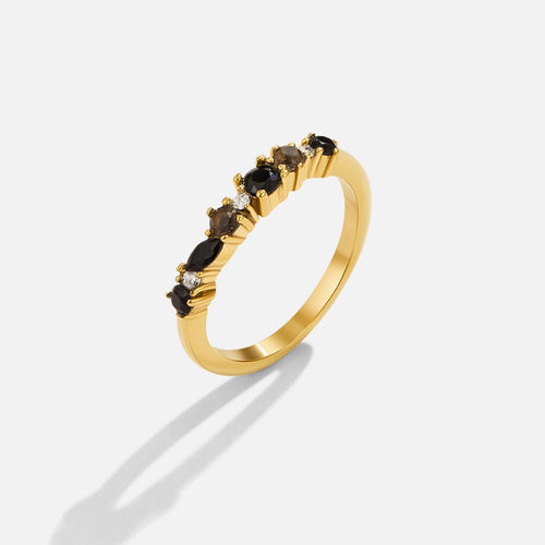 Black Obsidian Eternity Ring