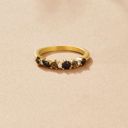 Black Obsidian Eternity Ring