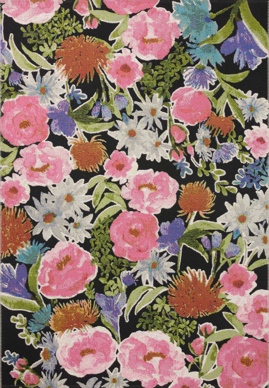 The Rug Corner Loloi II Botanical Black / Multi