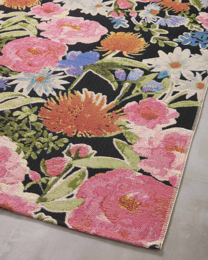 The Rug Corner Loloi II Botanical Black / Multi