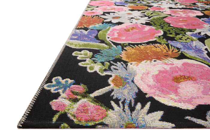 The Rug Corner Loloi II Botanical Black / Multi