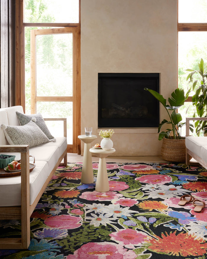 The Rug Corner Loloi II Botanical Black / Multi